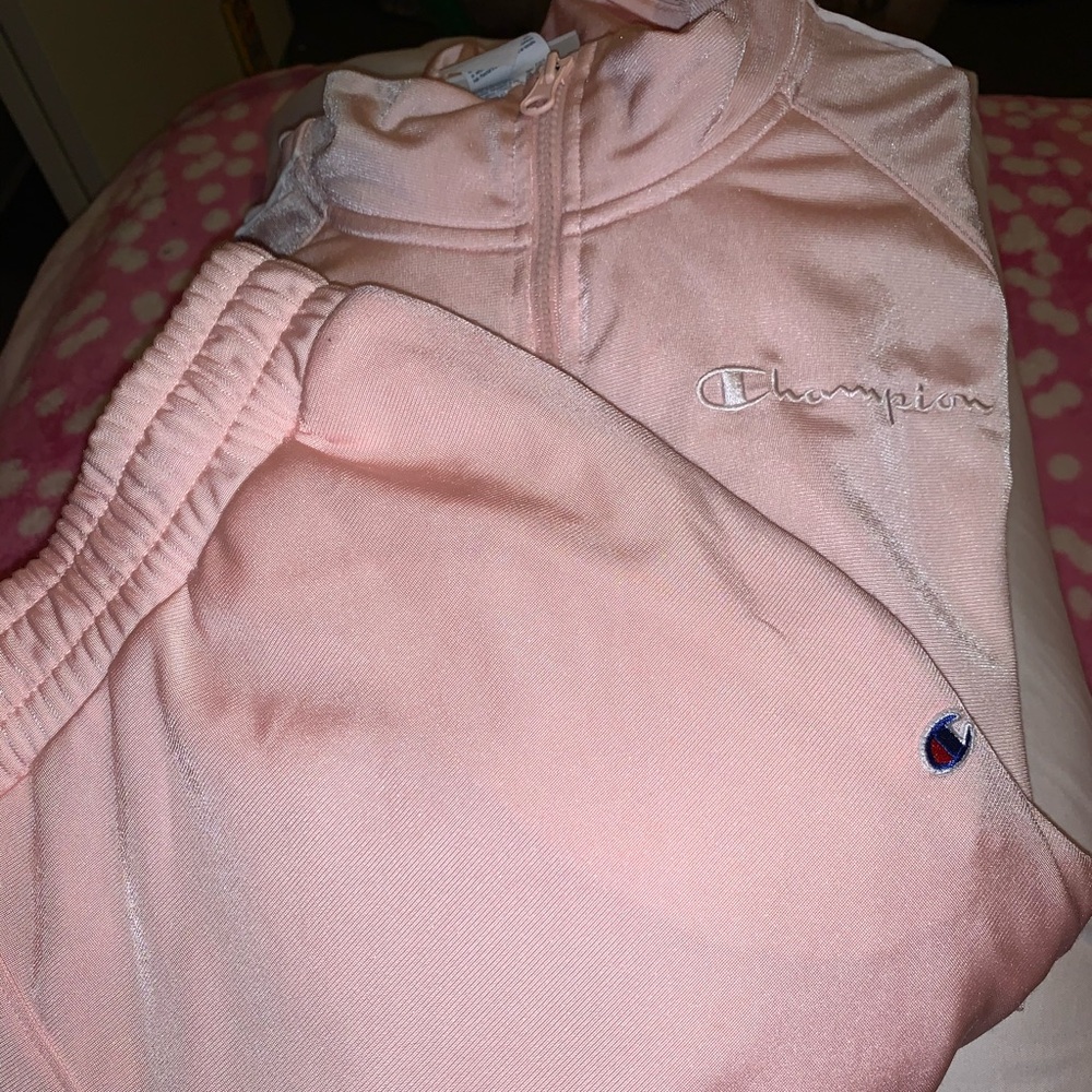 Pink Champion sweatsuit
